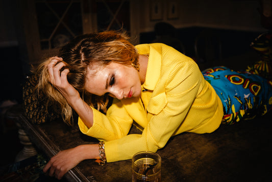 Sunshine Yellow Cropped Jacket from the 50's