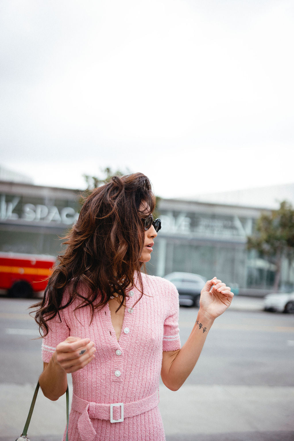 Chanel Spring/Summer 2022 pink bouclé mini dress