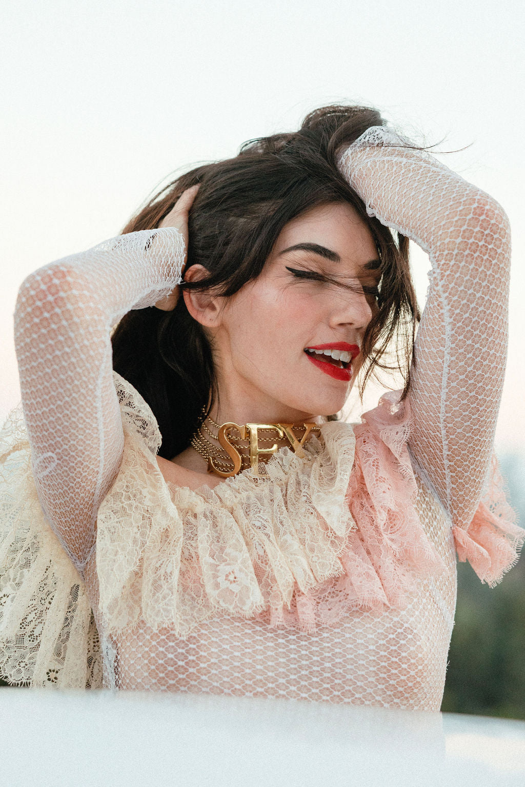 Vivienne Westwood ‘SEX’ Choker — Gold-Plated (FOR RENT ONLY, NOT FOR SALE)