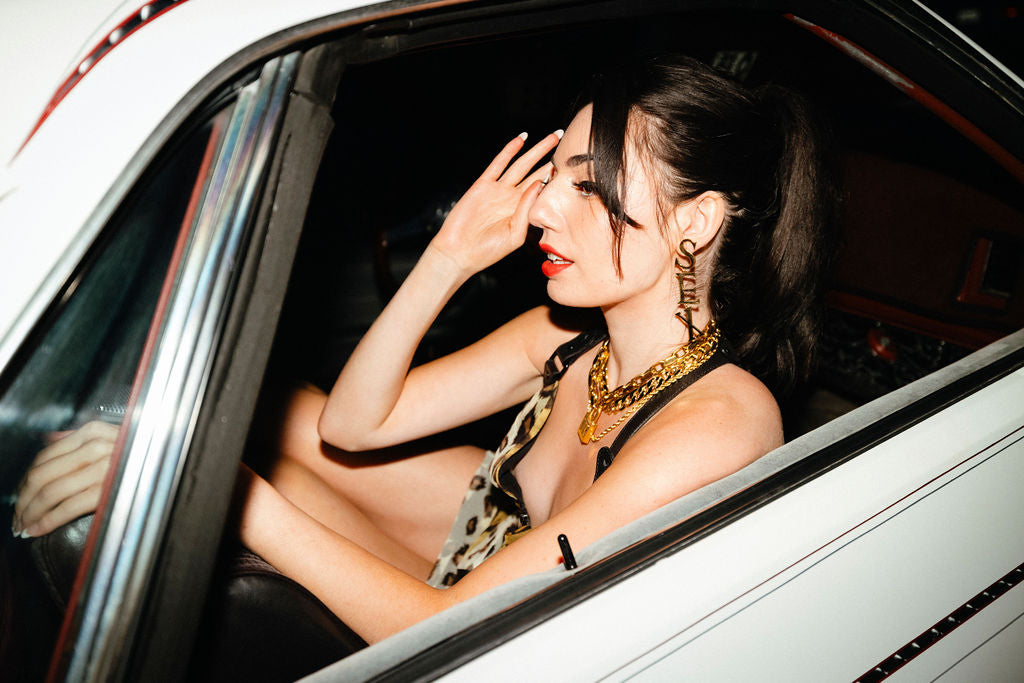 Vivienne Westwood ‘SEX’ Earrings — Gold-Plated (FOR RENTAL ONLY,,NOT FOR SALE)