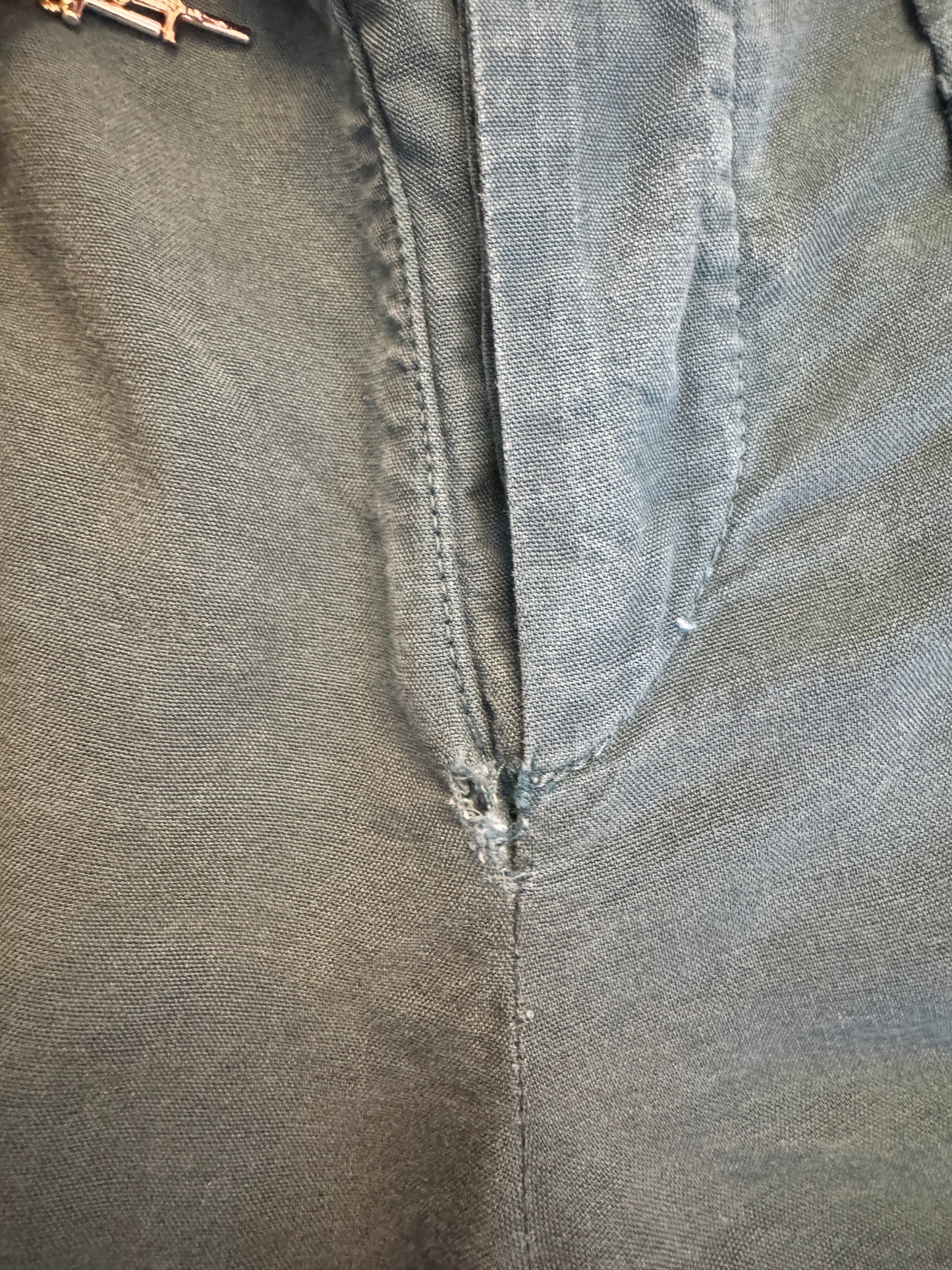 Vintage Balenciaga Le Dix Spring/Summer 2002 Teal Cargo Pants (FR 38)