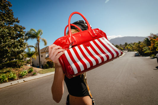 Marc Jacobs the "White Stripe"  handbag