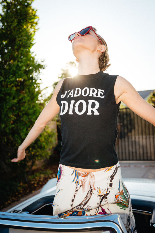 Christian Dior FW 2001 John Galliano J'adore Dior Tank Top