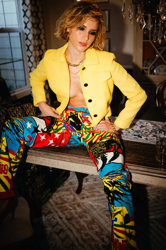 Christian Dior 2003 John Galliano Rasta Pants