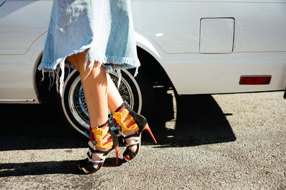 Balmain Multicolor Rope Stilettos – Size 39 From Balmain Spring 2014