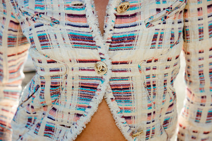 Chanel Resort 2009 Multicolor Tweed jacket- Look #22