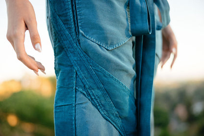Balenciaga Le Dix Spring/Summer 2002 Teal Cargo Pants (FR 38)