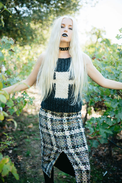 Pierrot “Joan of Arc” Sweater Vest — Ultra-Rare Archive Knit