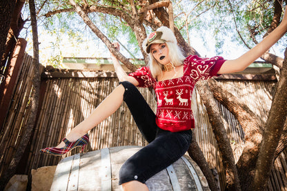 D&G Fair Isle Corset Knit Top — FW 2010  (Rental Only, Not For Sale)