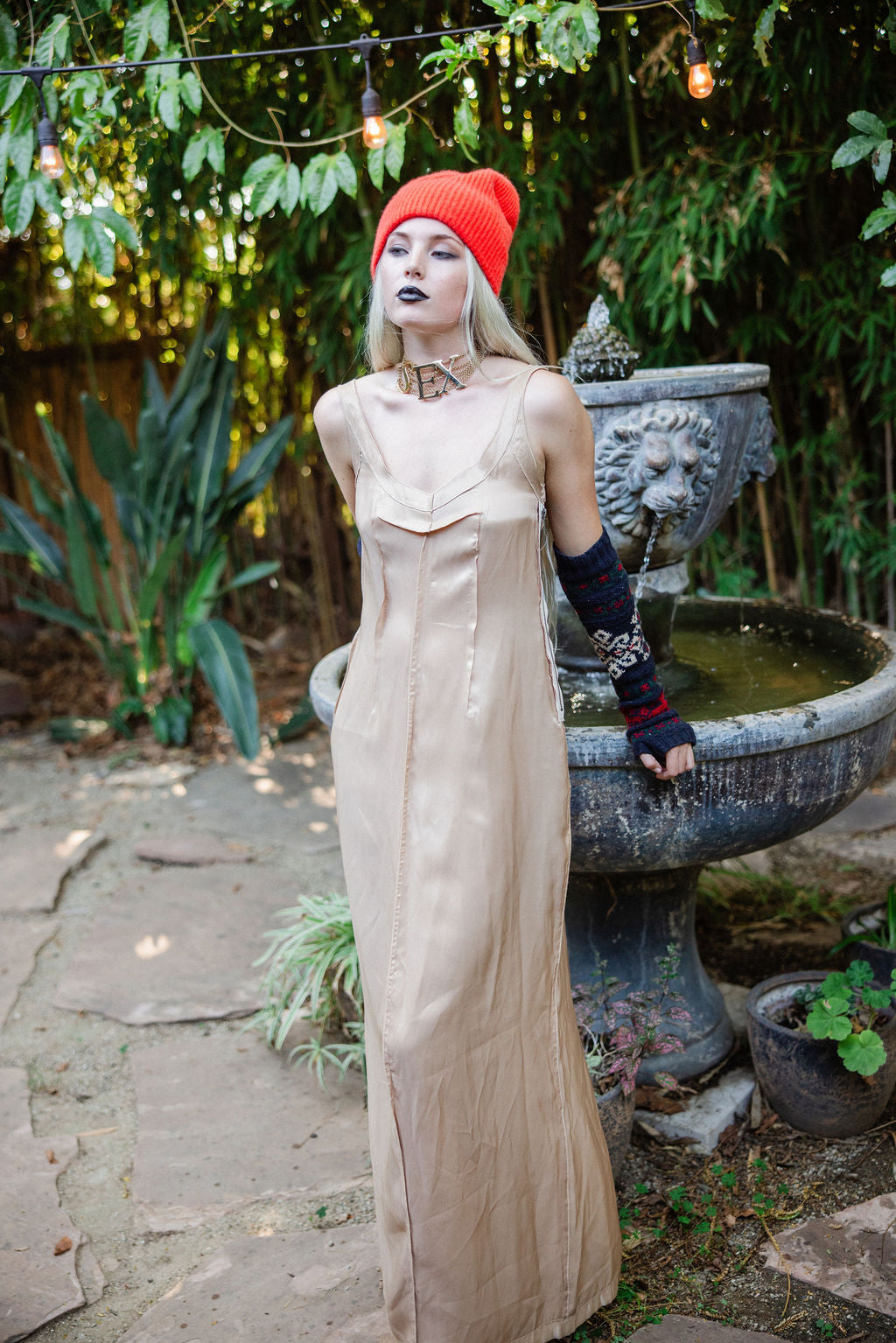 Maison Martin Margiela x H&M Nude Maxi Slip Dress — 2012 Archive Re-Edition