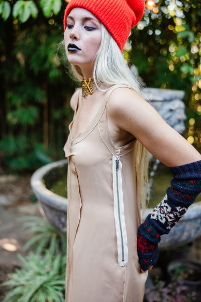 Maison Martin Margiela x H&M Nude Maxi Slip Dress — 2012 Archive Re-Edition