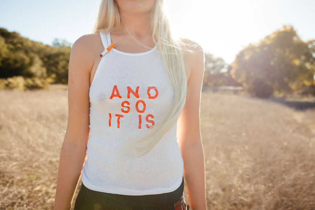 And So it is.... Ribbed Hanes Tank