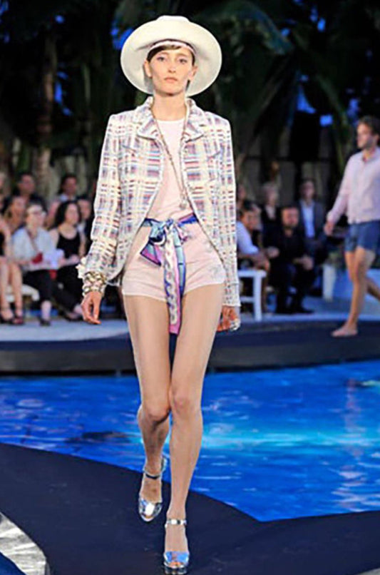 Chanel Resort 2009 Multicolor Tweed jacket- Look #22