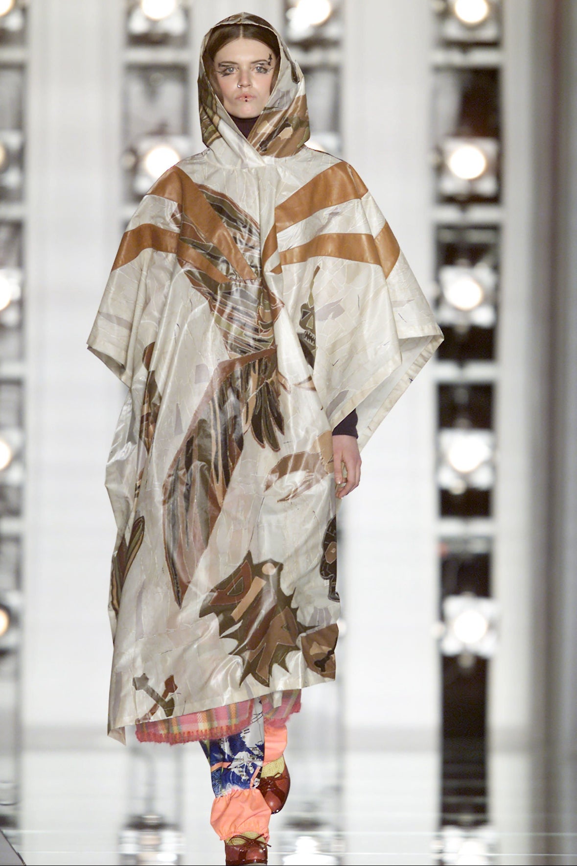 Christian Dior Fall 2001 Graphic Silk Dress