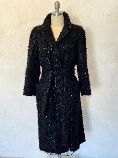 Marc Jacobs Collection Bouclé Sequin Coat