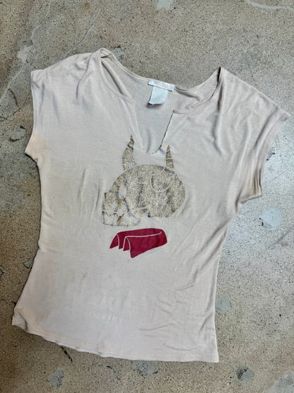 Chloé by Stella McCartney Glitter Devil Tee — Spring/Summer 2001 Runway-(NOT FOR SALE-RENTAL ONLY)