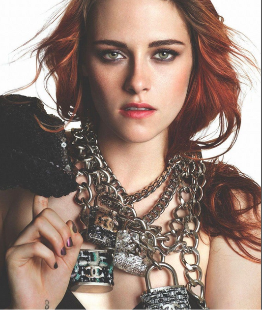 Chanel Tweed Padlock Chain Necklace — Fall/Winter 2014 Runway (Supermarket Show)